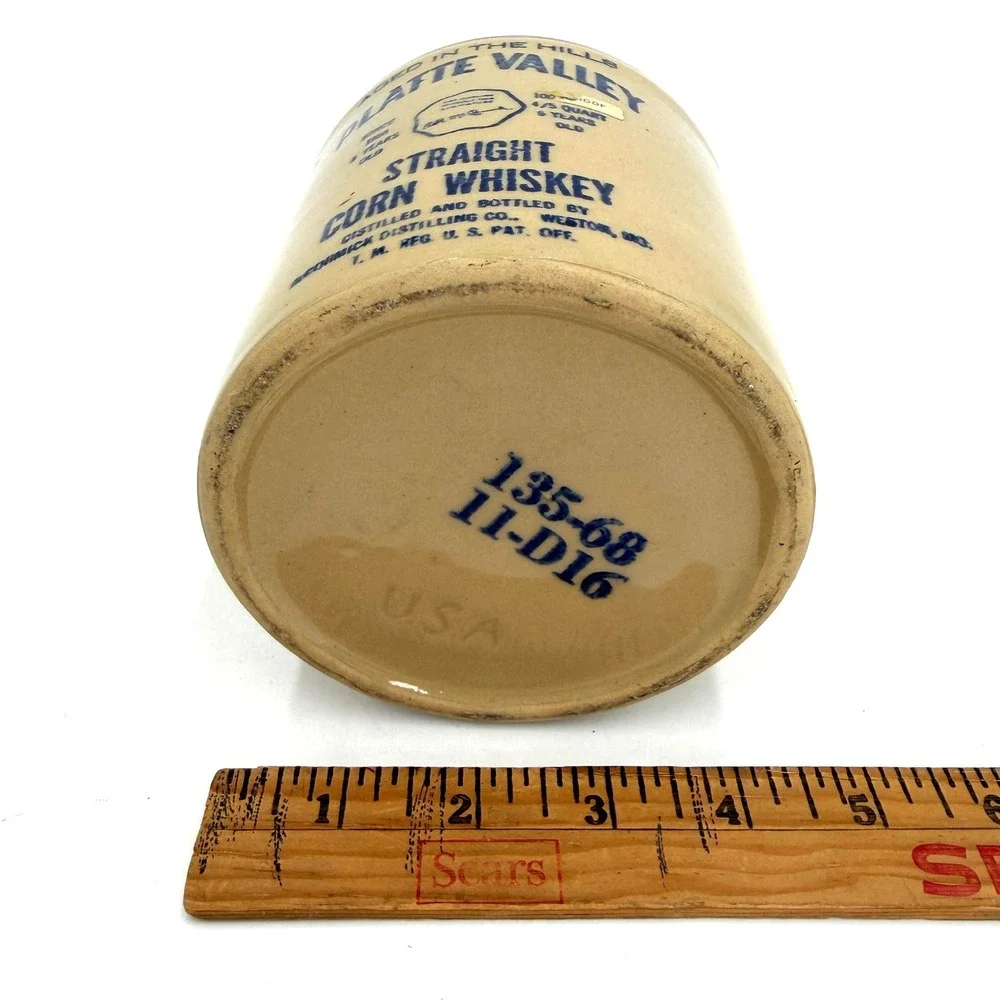 Vintage‎ McCormick Platte Valley Corn Whiskey Jug Missouri 7